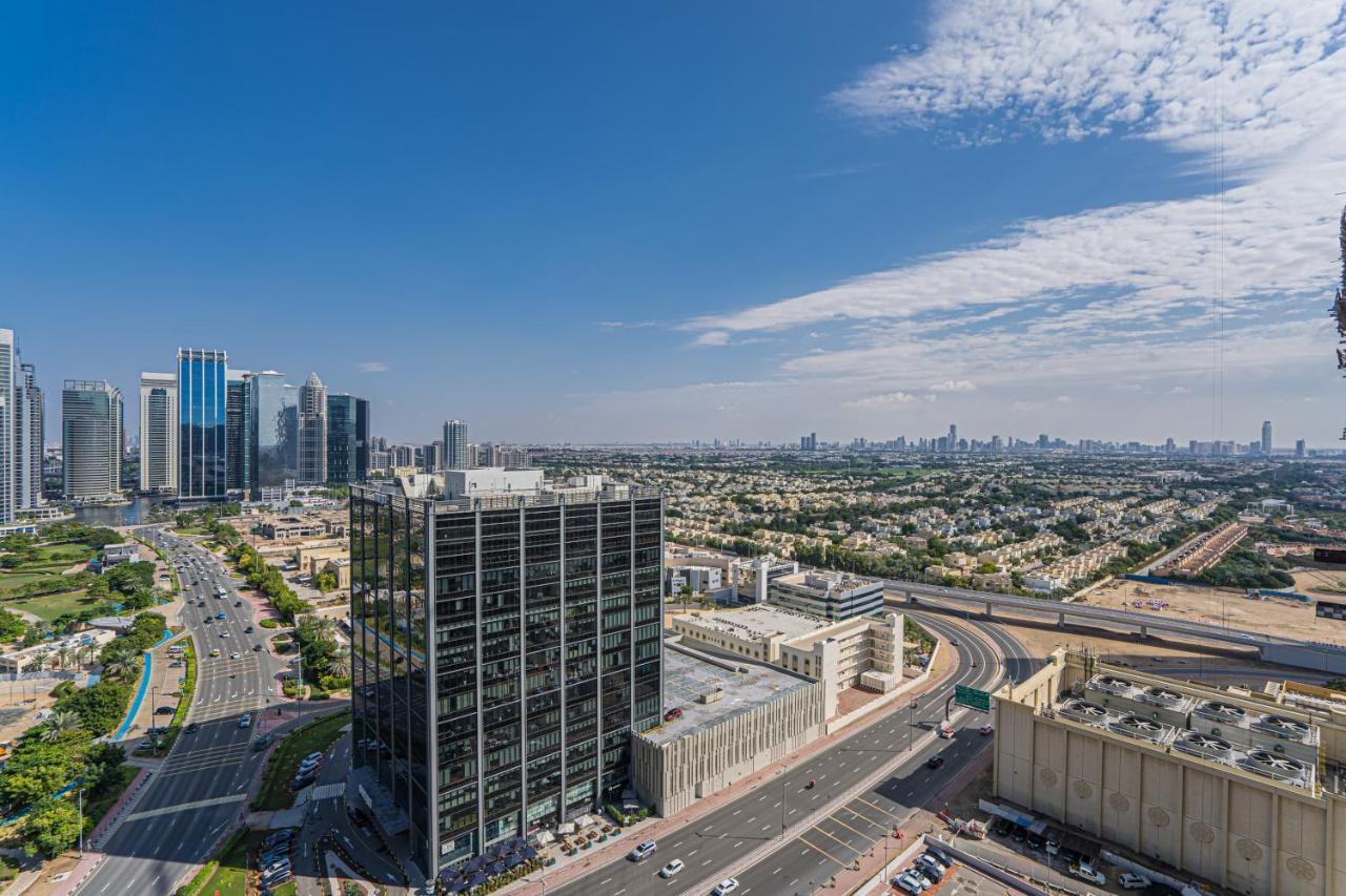 Higuests - Modern Studio With Incredible City Skyline View Дубай Экстерьер фото